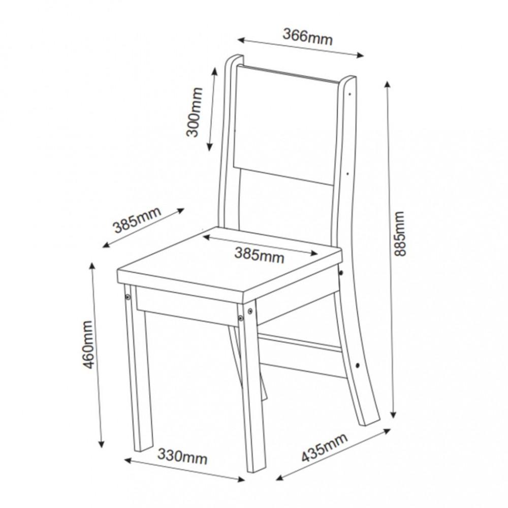 Conjunto Sala de Jantar Iolanda 6 Cadeiras Sol Viero - 4