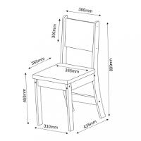 Conjunto Sala de Jantar Iolanda 6 Cadeiras Sol Viero - 4
