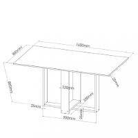 Conjunto Sala de Jantar Virtude 6 Cadeiras Venus Viero - 3