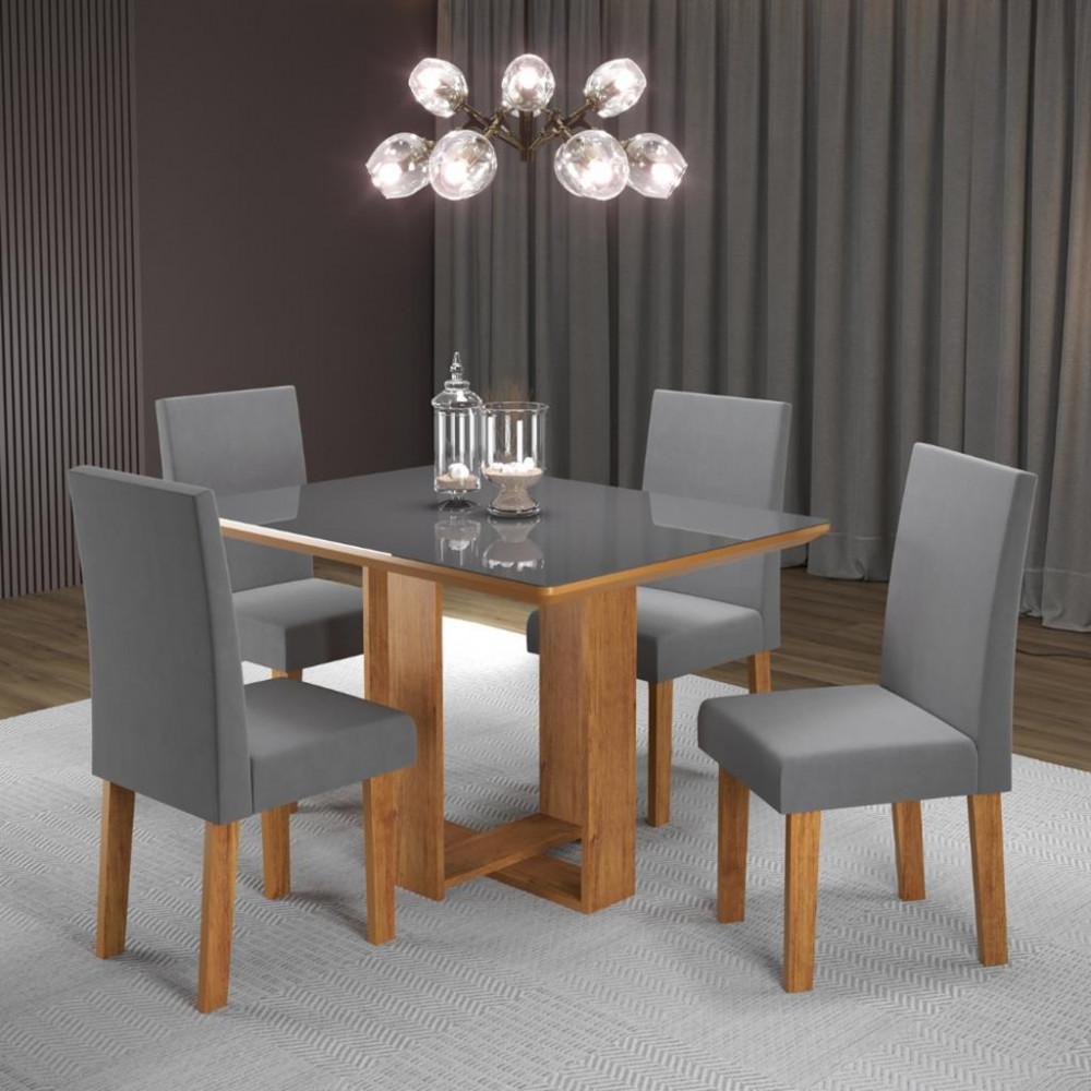 Conjunto Sala de Jantar Micaela 4 Cadeiras Venus Viero - 1