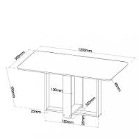 Conjunto Sala de Jantar Micaela 4 Cadeiras Venus Viero - 3