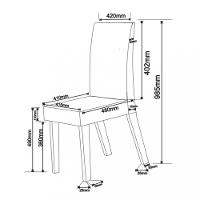 Conjunto Sala de Jantar Micaela 4 Cadeiras Venus Viero - 4
