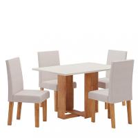 Conjunto Sala de Jantar Vanessa 4 Cadeiras Venus Viero - 2