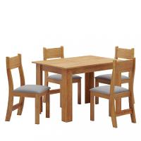 Conjunto Sala de Jantar Mayla 4 Cadeiras Brisa Viero - 2