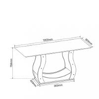 Conjunto Sala de Jantar Mesa Shakira 6 Cadeiras Cristal Viero - 3