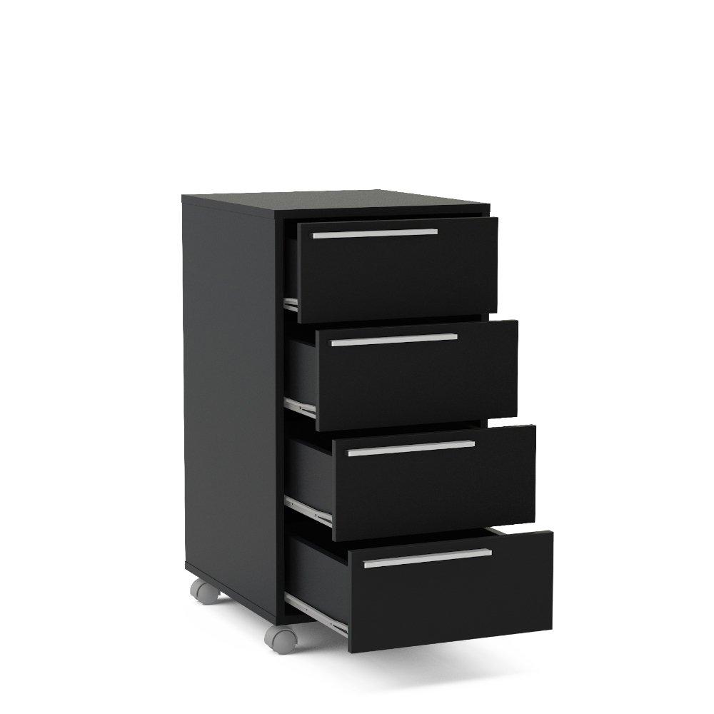 Gaveteiro 4 Gavetas com Rodízios Maia Politorno - 3