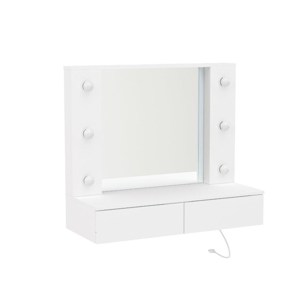 Penteadeira Camarim com Espelho 2 Gaveta Arujá Politorno - 3