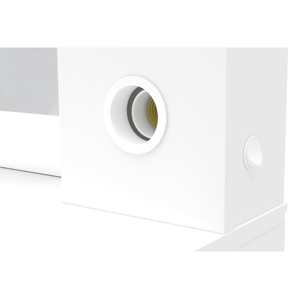 Penteadeira Camarim com Espelho 2 Gaveta Arujá Politorno - 6