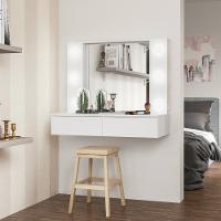 Penteadeira Camarim com Espelho 2 Gaveta Arujá Politorno - 1