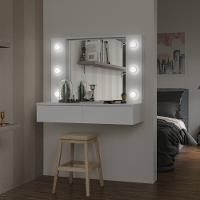 Penteadeira Camarim com Espelho 2 Gaveta Arujá Politorno - 2