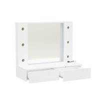 Penteadeira Camarim com Espelho 2 Gaveta Arujá Politorno