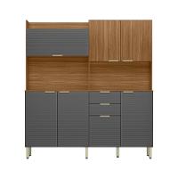 Cozinha Compacta 7 Portas 2 Gavetas com Tampo Pitaya Demóbile - 2