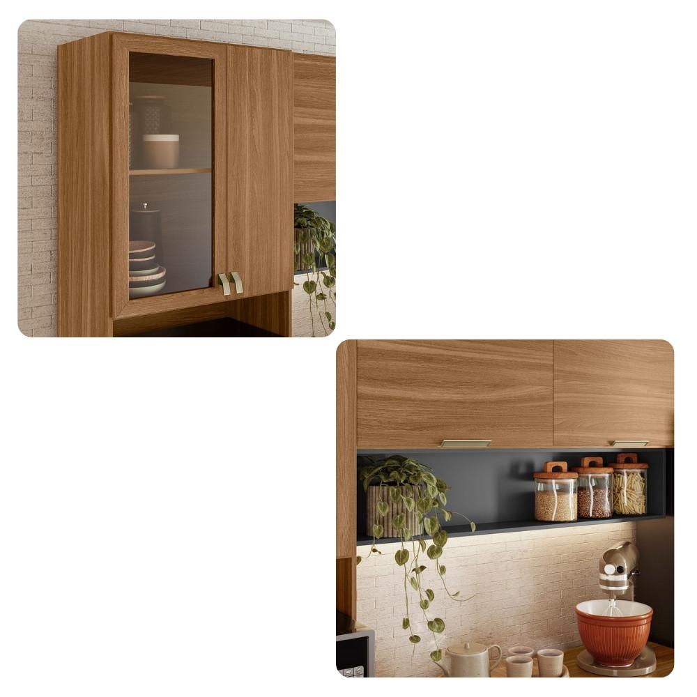 Cozinha Modulada 4 Peças com Tampo e Vidro Alba Demóbile - 5