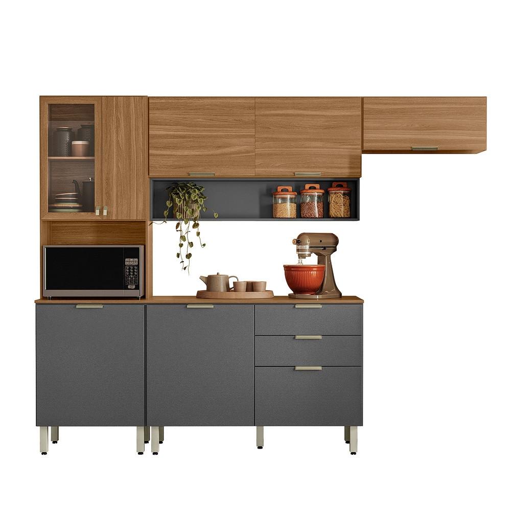 Cozinha Modulada 4 Peças com Tampo e Vidro Alba Demóbile - 9