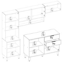 Cozinha Modulada 4 Peças com Tampo e Vidro Alba Demóbile - 7
