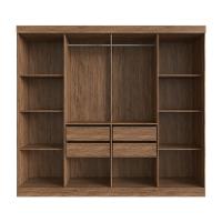 Guarda Roupa Casal com Vidro Reflecta 8 Portas 100 MDF Los Angeles Doripel - 3