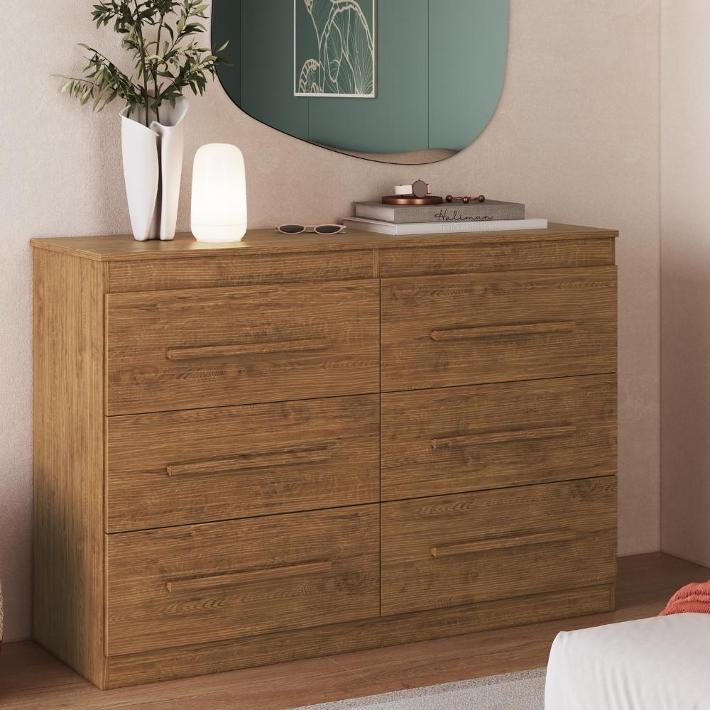 Cômoda 6 Gavetas 100 MDF Arizona Doripel - 1