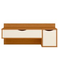 Penteadeira Suspensa com Espelho 1 Gaveta 1 Porta Blush Albatroz - 2