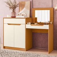 Penteadeira Escrivaninha com Espelho 2 Portas 1 Gaveta Trend Albatroz - 1