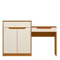 Penteadeira Escrivaninha com Espelho 2 Portas 1 Gaveta Trend Albatroz - 2