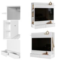 Painel para TV até 42 Polegadas 2 Gavetas com Closet Wave Albatroz - 3