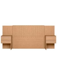 Cabeceira Cama Box Casal com 2 mesas de Cabeceira Olinda Albatroz - 2