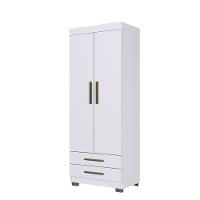 Guarda Roupa Solteiro 2 Portas 2 Gavetas com Pés Portugal Faimec - 2