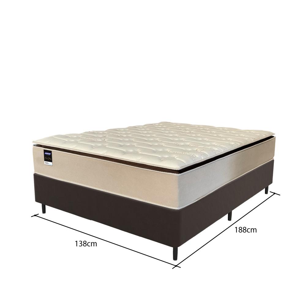 Cama Box Casal 138cm Colchão Molas Ensacadas Gazin Love Story HF25 e Base 2CEN - 3