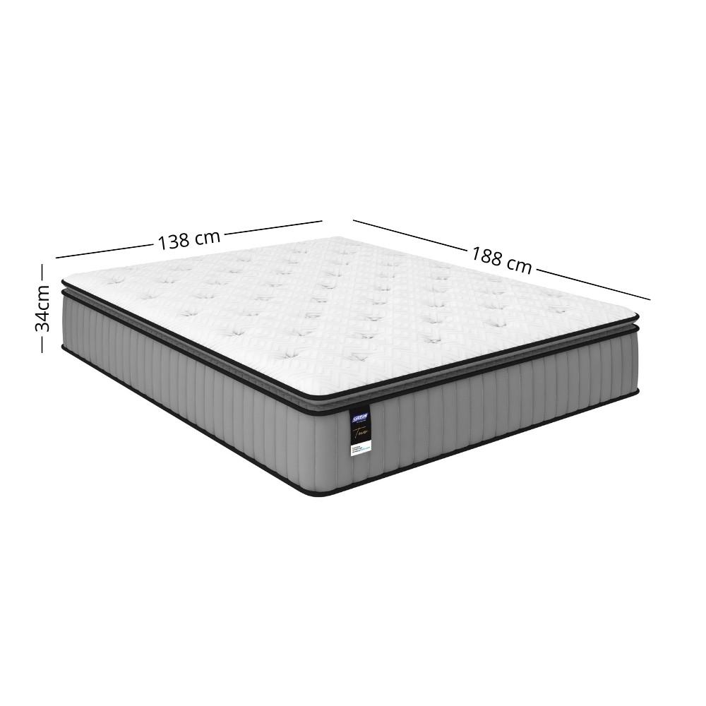 Cama Box Casal 138cm Colchão Molas Ensacadas Gazin Tower HF25 e Base 2CEN - 7