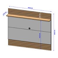 Painel Frisado para TV Até 55 Polegadas Aruana Bechara - 3
