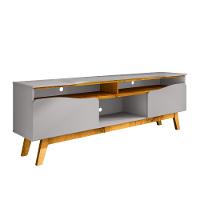 Rack para TV Até 75 Polegadas 2 Portas com Pés de Madeira Maciça Ilhabela Bechara - 2