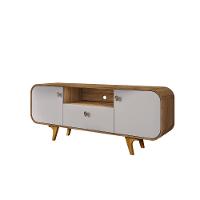 Rack para TV Até 55 Polegadas 2 Portas 1 Gaveta com Pés de Madeira Maciça Noronha Bechara - 2