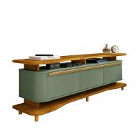 Rack para TV Até 75 Polegadas 3 Portas com Pés de Madeira Maciça Guarapari Bechara - 2