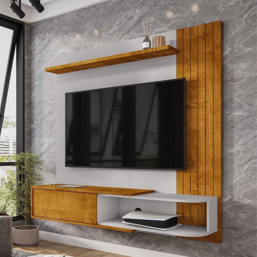 Painel Frisado para TV Até 55 Polegadas 1 Porta Paraty Bechara - 1