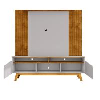 Estante Home Frisado para TV Até 75 Polegadas 2 Portas com Pés de Madeira Maciça Atalaia Bechara - 3