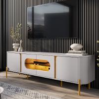 Rack para TV Até 55 Polegadas com LED e Vidro Reflecta 4 Portas com Pés Juquehy Bechara - 1