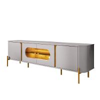 Rack para TV Até 55 Polegadas com LED e Vidro Reflecta 4 Portas com Pés Juquehy Bechara - 2