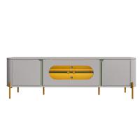 Rack para TV Até 55 Polegadas com LED e Vidro Reflecta 4 Portas com Pés Juquehy Bechara - 3