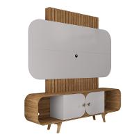 Estante Home Ripado para TV Até 75 Polegadas 2 Portas com Pés de Madeira Maciça Embaú Bechara - 2