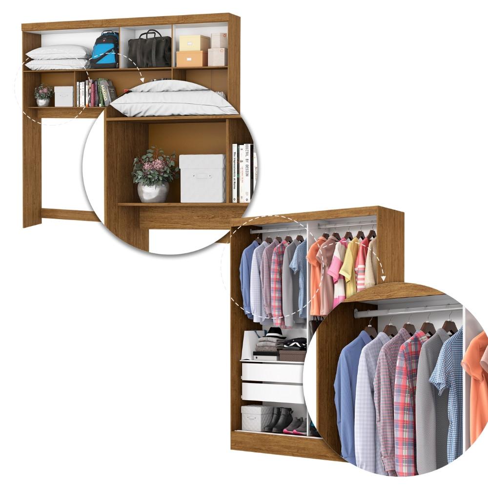 Quarto Modulado Casal 6 Portas Belém Carioca Móveis - 6