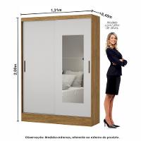 Quarto Modulado Casal com Espelho 6 Portas Belém Carioca Móveis