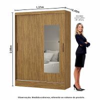 Quarto Modulado Casal com Espelho 7 Portas Belém Carioca Móveis