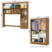 Quarto Modulado Casal com Espelho 7 Portas Belém Carioca Móveis - 5