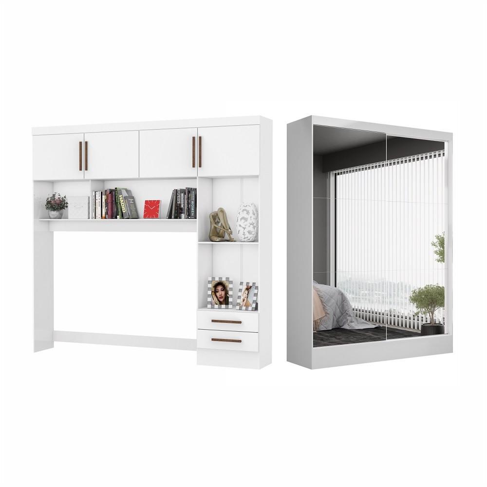 Quarto Modulado Casal com Espelho 6 Portas Belém Premium Carioca Móveis - 2
