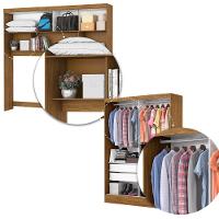 Quarto Modulado Casal com Espelho 7 Portas Belém Plus Carioca Móveis - 6