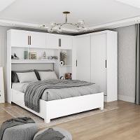 Quarto Modulado Casal 6 Portas com Cama Belém Carioca Móveis - 1
