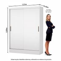 Quarto Modulado Casal 6 Portas com Cama Belém Carioca Móveis