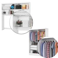 Quarto Modulado Casal 6 Portas com Cama Belém Carioca Móveis - 6