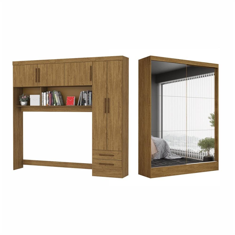 Quarto Modulado Casal com Espelho 7 Portas Belém Premium Carioca Móveis - 2