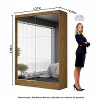 Quarto Modulado Casal com Espelho 7 Portas Belém Premium Carioca Móveis